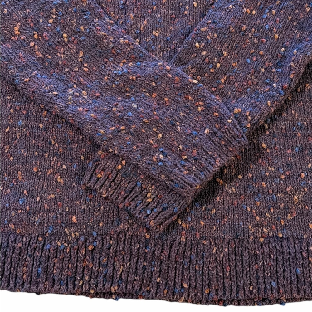 J.Jill Sweater Size M Petite Plum Burgundy Pullover Long Sleeves Relaxed Fit - Picture 6 of 12